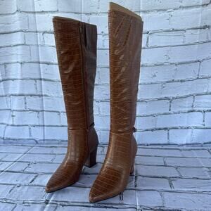 New LifeStride Women's Stratford Boot 5.5 Wide Calf Walnut